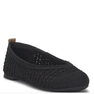 Lucky Brand Women’s Black Crochet Flats Size 6/36.5
